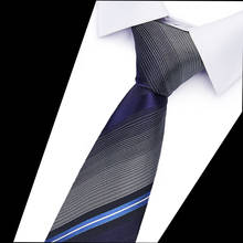 Модные галстуки классические мужские полосатые свадебные жаккардовые галстуки Тканые 100% шелк 6 см мужские одноцветные галстуки в горошек деловые галстуки подарки 2024 - купить недорого