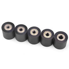 1pcs Black PU polyurethane Material Roller With Two Bearing Mute flat guide wheel Diameter 30MM Length 30mm Bore 5/6/7/ 8/10mm 2024 - buy cheap