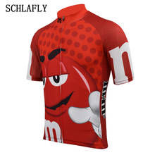 funny red mm cycling jersey short sleeve full-zipper summer bike wear jersey road jersey clothing bicycle clothes schlafly 2024 - buy cheap