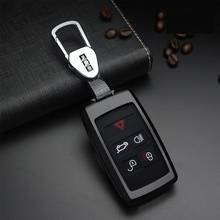 Capa de chaveiro de carro com liga de alumínio, capa protetora de metal com controle remoto, suporte de bolsa para land rover range rover smart key 2024 - compre barato