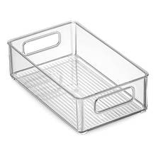 LBER 6Pcs Refrigerator Organizer Bins Stackable Fridge Organizers with Cutout Handles Clear Plastic Pantry Food Storage Rack 2024 - buy cheap