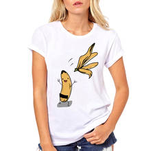 TEEHUB/Лидер продаж; Модная женская футболка с бананом; Футболка с принтом банана; Футболки с короткими рукавами; Хипстерские футболки; Забавные топы 2024 - купить недорого