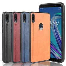 Capa traseira para asus zenfone max pro m1 zb602kl, capa de couro de vitela e poliuretano, rígido, para modelos zb601kl zb602kl 2024 - compre barato