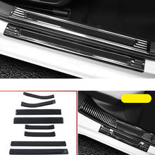 Car Accessories 8PCS Stainlesss Steel Inner & Outer Door Scuff Plate Threshold Trim for Volkswagen VW Golf 8 MK8 2020 2021 2024 - buy cheap
