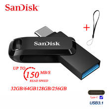 Original SanDisk 3.1 Usb Flash Drive 32g 64g128GStick Type-C USB3.1 Dual Interface Pen Drive OTG For Smartphone Pendrive Storage 2024 - buy cheap