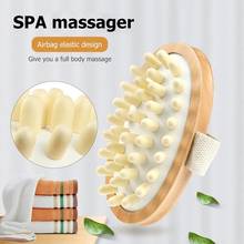 Escova corporal relaxante, escova de madeira para massagem airbag, óleo essencial, almofada de ar, pente para cabelo, couro cabeludo 2024 - compre barato