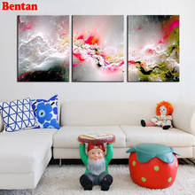 3 pieces Colorful Clouds diamond embroidery round diamond mosaic full square diamond painting cross stitch Triptych painting 2024 - buy cheap