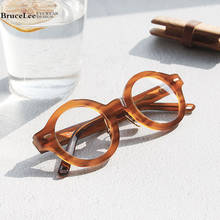 Brand Acetate Round Glasses Frame Men Myopia Prescription Eyeglasses Frames For Women Tortoise Vintage Retro Optical  Eyewear 2024 - buy cheap