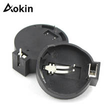 Aokin 100PCS CR2032 Battery Holder CR2025 CR2032 3V Button Coin Cell Battery Socket Holder Case Wholesale 2024 - buy cheap