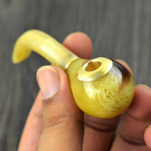 1 Pcs 8mm Diameter Smoking Pipes Ox Horn Pipes Filter Tobacco Pipe Cigar Narguile Grinder Smoke Mouthpiece Cigarette Holder 2024 - buy cheap