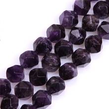 Lii Ji Unique Real Amethysts Faceted Beads 5x6 -7x8 -8x10mm 39cm DIY Jewelry Making Bracelet Necklace 2024 - buy cheap