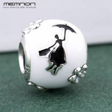 Memnon New silver enamel charms 925 Sterling Silver Silhouette charm Fit beads Bracelets DIY for women Christmas Jewelry making 2024 - buy cheap
