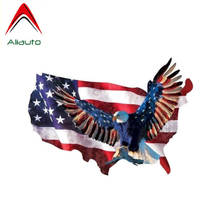 Aliauto Personality Creative Car Sticker Animal American Map Flag Eagle Waterproof Sunscreen Anti-UV Decal Decoration,10cm*7cm 2024 - buy cheap