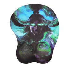 Illidan 3D Gaming Mouse Pad With Soft Gel Wrist Rest 2024 - buy cheap