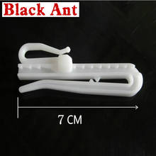 Wholesale 30 PCS Curtain Hook White Plastic 7cm Lift Hook For Window Curtain Tape Curtain Accessories High Quality CP057T3 2024 - buy cheap