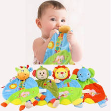 12pcs baby appease towel with Teether Infant Reassure  blankie development educational plush placate toy 40% 2024 - buy cheap