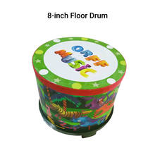 Muslady 8-inch Floor Drum Wooden Floor Drum Music Drum Gathering Carnival Colorful Percussion Instrument with 2 Mallets 2024 - buy cheap