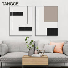 Abstract Geometric Canvas Painting Minimalist Poster and Print Modern Wall Pictures for Living Room Nordic Wall Art Decoration 2024 - buy cheap