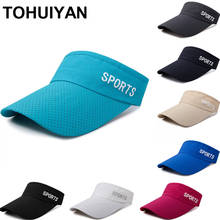 [Tohuiyan] verão viseira chapéu para mulher casual malha respirável boné de sol moda masculina osso chapéus de golfe ao ar livre proteção uv esportes boné 2024 - compre barato
