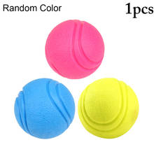 Pelota de goma de colores aleatorios para masticar, juguete interactivo a prueba de mordeduras para mascotas, pelota sólida para lanzar perros Legendog, 1 ud. 2024 - compra barato