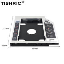 TISHRIC-carcasa de plástico/aluminio para disco duro Hdd, caja adaptadora para ordenador portátil, DVD/CD-ROM, SATA 3,0, 2,5 pulgadas, 9,5/12,7mm 2024 - compra barato