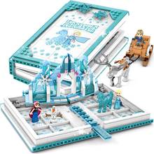 Друзья принцесса Снежная королева ледяной замок снег legoinglys 41148 41164 41168 строительные блоки игрушка город Кирпичи игрушки для детей 2024 - купить недорого