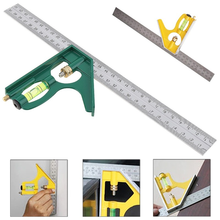 12 Inch 300mm Adjustable Combination Square Angle Ruler 45 / 90 Degree With Bubble Level Measuring Tools 2024 - buy cheap