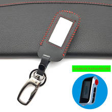 Funda de cuero para llavero A93, funda de piel de alta calidad para Starline A93, alarma de coche bidireccional, mando a distancia, transmisor LCD A63 2024 - compra barato