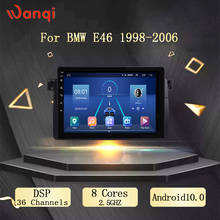 Radio con GPS para coche, reproductor Multimedia con Android 10,0, DVD, vídeo, 1DIN, para BMW E46 / M3 / 318i / 320i / 325i / 330/335 1998-2006 2024 - compra barato