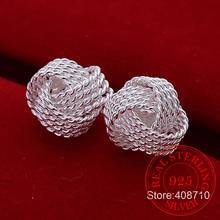 Pendientes de plata esterlina 925 para mujer y niña, aretes de red de tenis, bola, estilo de verano, 2020 2024 - compra barato