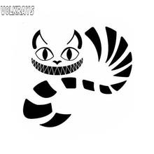 Volkrays Fashion Car Sticker Alice In Wonderland Cheshire Cat Accessories Reflective Waterproof Sunscreen Vinyl Decal,15cm*14cm 2024 - buy cheap