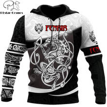 Brand Fashion Hoodies Fenrir Viking Tattoo 3D All Over Printed Mens Hooded Sweatshirt Unisex Zip Pullover Casual Jacket DW0207 2024 - buy cheap