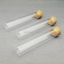 Tubo de ensaio de vidro com fundo plano de 30x150mm, 12 tamanhos, tubo com rolha, para experimento de laboratório escolar 2024 - compre barato