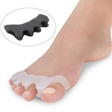 Silicone dedo do pé propagador separadores hallux valgus correção ferramenta de cuidados com os pés gel bunion protector toe straightener correctores 1 par 2024 - compre barato