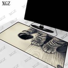 XGZ Animal Cat Claw Large Size Gaming Keyboard Mouse Pad PC Computer Gamer Mousepad Desk Mat Locking Edge for CS GO LOL Dota XXL 2024 - buy cheap