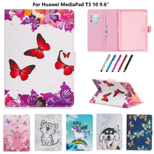 Capa de proteção para tablet, para huawei mediapad t3 10, t3 10, 9.6, meninas, crianças, w09, l03, desenho animado, caqa 2024 - compre barato