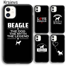 Krajudios-funda de teléfono Beagle Puppy Dog, para iPhone 5s SE 6s 7 8 plus X XS XR 11 12 13 pro max Samsung Galaxy S8 S9 S10 Plus 2024 - compra barato