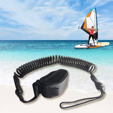 300cm Surfboard Foot Leash Surf Leg Rope Stand Up Paddle Board Ankle Strap Coiled TPU Safety Cord Surfing Accessory Black 2024 - buy cheap