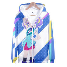Aikatsu-Sudadera con capucha y cremallera para hombre y mujer, ropa con estampado 3D, abrigo de manga larga, talla grande, 2021 2024 - compra barato