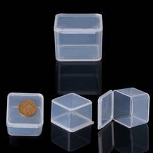 Small Square Clear Plastic Jewelry Storage Boxes Beads Crafts Case Containers 2024 - buy cheap