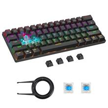 Gaming Mechanical Keyboard Type-C USB Wired 61 Keys Keyboard With LED Backlit Blue Switch Office Gaming Keyboard For Mac/Windows 2024 - buy cheap