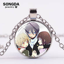 Songda colar artesanal de anime, colar com pingentes de fibra de vidro para artesanato, noragami aragoto yukine yato lki hiyori 2024 - compre barato