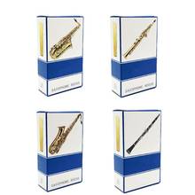 Lengüetas para saxofón Alto/Soprano/Tenor, juego de 10 unids/set, fuerza 2,5 Bb clarinete 2024 - compra barato