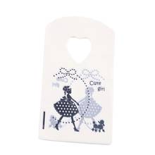 New Design Wholesale 50pcs/lot 9*15cm Small Beige Plastic Gift Bags With Cute Girl Favor Birthday Party Candy Packaging 2024 - buy cheap