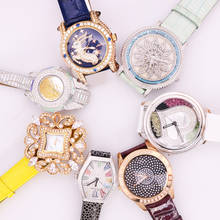 Promoção!!! Relógio feminino melissa de cristal antigo tipo, pulseira de couro mov feminina no japão 2024 - compre barato