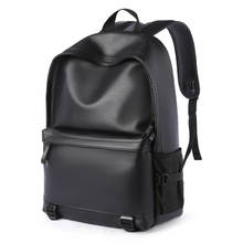 Mochila de cuero para ordenador portátil para hombre, bolsa impermeable para estudiante de escuela, adolescentes, Mochila de viaje al aire libre 2024 - compra barato