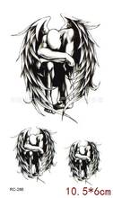 Водостойкая Временная тату-Наклейка на тело 10,5*6 см, тату-наклейки с ангелом, флэш-тату, искусственная татуировка для мужчин, девочек, женщин 2024 - купить недорого