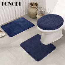 TONGDI-alfombra de gamuza absorbente para Asiento de baño, alfombrilla antideslizante para decoración del baño 2024 - compra barato