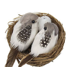 Искусственное Птичье гнездо сена и пена птицы и Птичье яйцо для домашнего декора дерева 2024 - купить недорого