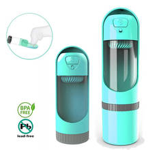 Botella de agua portátil con filtro para perros y gatos, cuencos para beber, dispensador de agua para alimentación de mascotas, tazón con filtro de carbón activado 2024 - compra barato